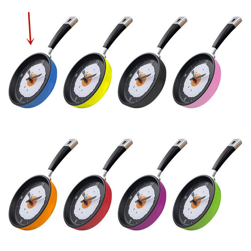 Fried Egg Pan Clock Mute Clock Simple Clock Wall Clock Wall Watch