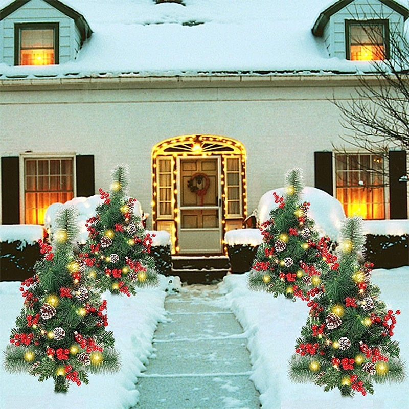 Christmas Solar Christmas Tree Floor Outlet Lawn Lamp