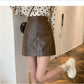 HOT Fashion Women Shiny Leather Skirts