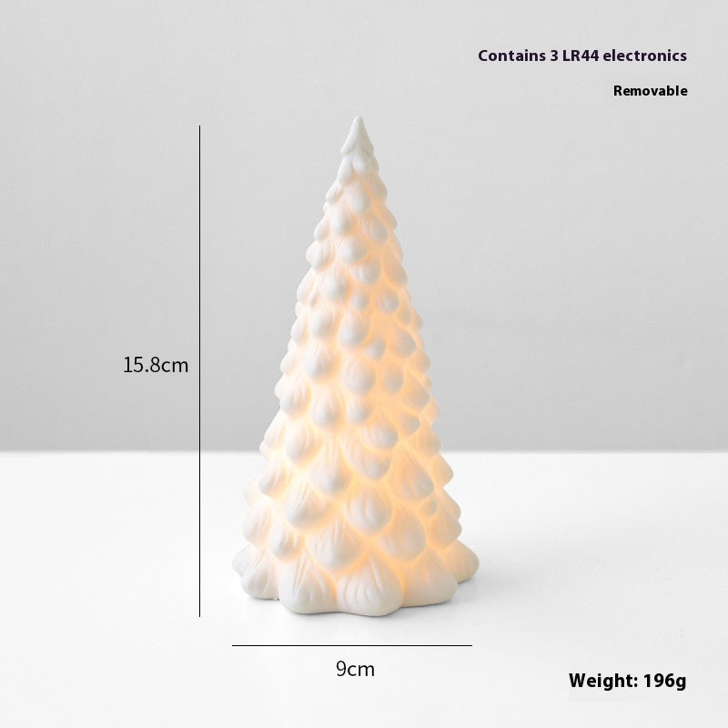Ceramic Christmas Tree Desktop Decoration Luminous