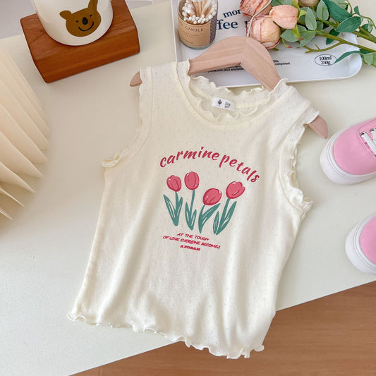 Girls' Korean Style Cartoon Top Outerwear