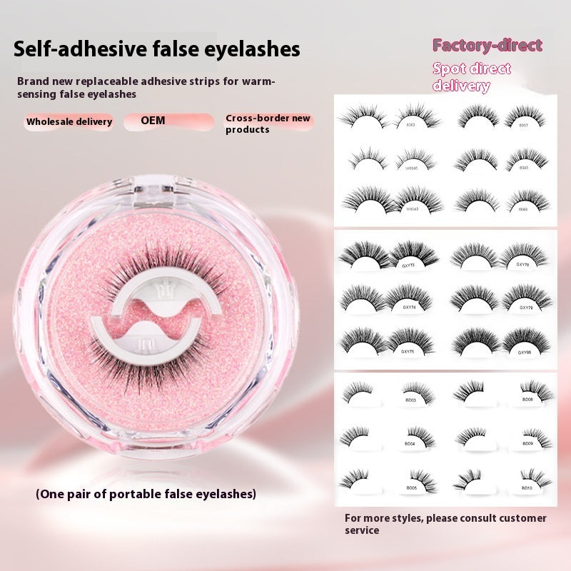 Magnetic Suction False Eyelashes Integrated Soap Holder Glue-free False Eyelashes Thick