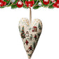 Heart-shaped Embroidery Christmas Decorative Pendant