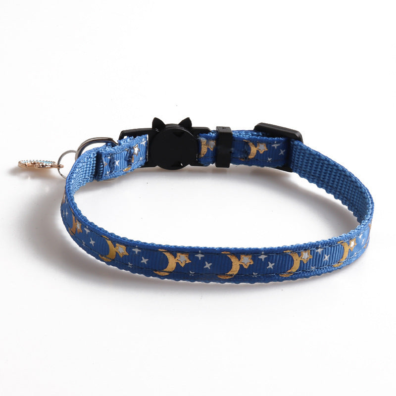 Pet Ribbon Cat Collar Star Moon