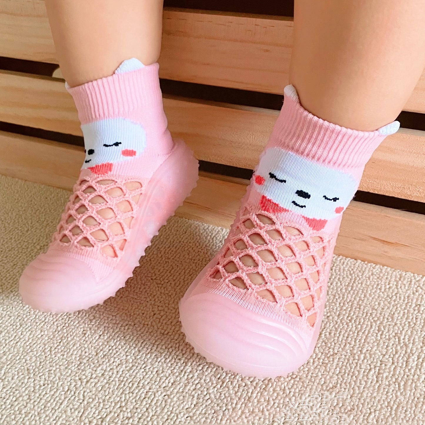 Baby Boy And Girl Cartoon Cute Soft Bottom Socks Shoes