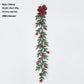 Christmas Decoration Upside Down Christmas Tree Horn Rattan Christmas Wreath