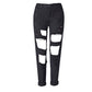 Ripped Jeans High Waist Women Ripped Hole Knee Skinny Pants