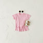 Heart Printing Short Sleeve Suit Korean Style
