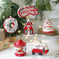 Christmas Tree Decorations Painted Plastic Christmas Pendant