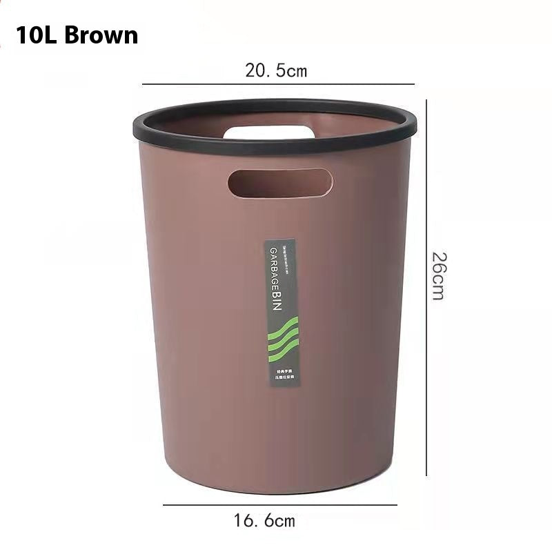 Simple Glossy Color Trash Can Kitchen Large Capacity