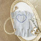 Heart Printing Short Sleeve Suit Korean Style