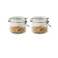 Round Glass Tea Jar Food Storage Box Preservation Container