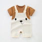Baby Boy Jumpsuit Summer Short Sleeve Thin Toddler Clothes Cotton