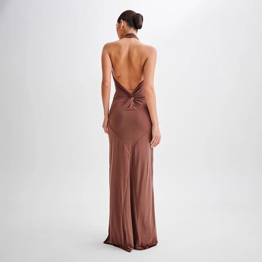 Ins Bodycon Halter Dress