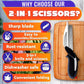 Kitchen Scissors For Food 2 In 1 Cutting Board Scissors & Knife With Locking Mechanism & Stainless Steel Blades Multifunctional Kitchen Shears For Effortless Chopping Slicing & Meal Prep
