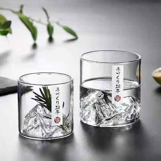 Vintage Sightseeing Glass Water Cup