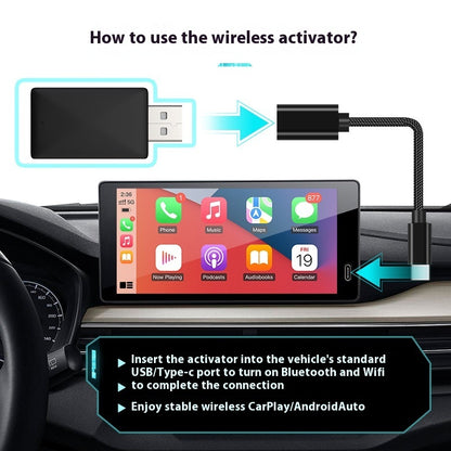 Portable 2 In 1 Wireless Carplay Box Android Auto Adapter