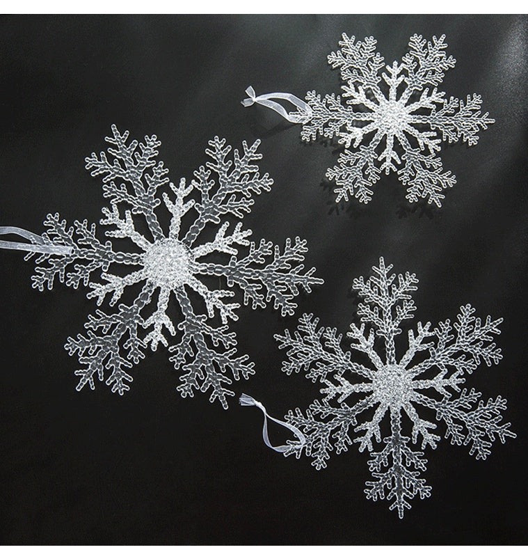 Christmas Decoration Acrylic Transparent Snowflake Christmas Tree