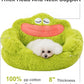 Cute Calming Dog And Cat Bed Plush Indoor Donut Dog Beds For Small Dogs And Cats Cute Cartoon Soft Bed Green Mouth