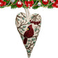 Heart-shaped Embroidery Christmas Decorative Pendant