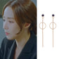 MENGJIQIAO 2019 Korean TV Star Crystal Tassel Drop Earrings