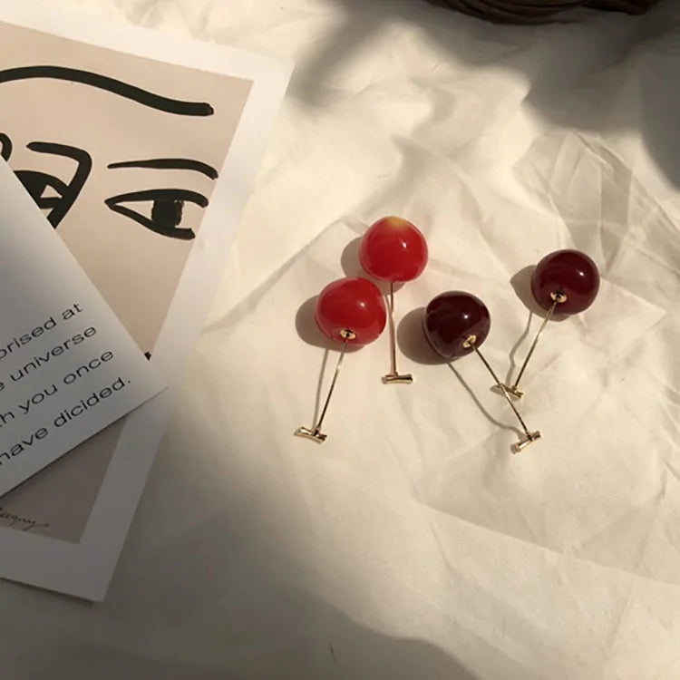 MENGJIQIAO 2019 New Cherry Shaped Drop Earrings
