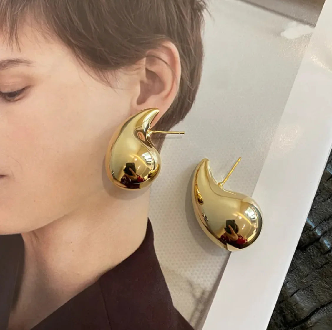 INS Metal Cold-Style Drop Earrings for Women