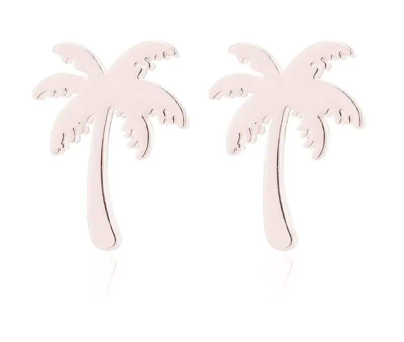 Punk Women Coconut Palm Tree Earrings