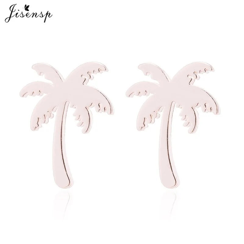 Punk Women Coconut Palm Tree Earrings